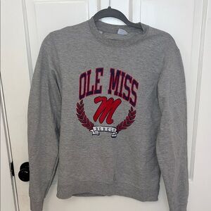 Ole Miss Gray Women's Sweater
